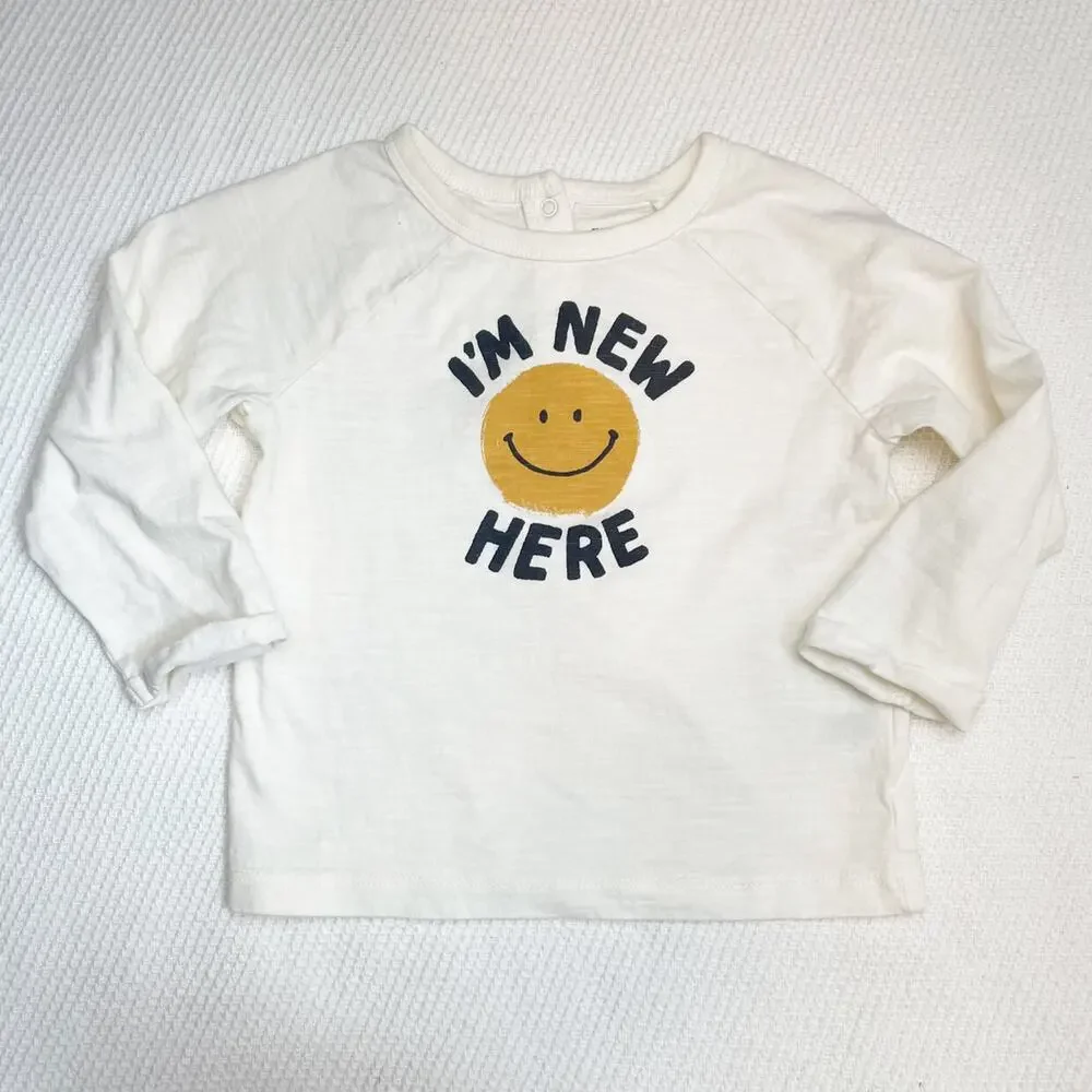 I'm New Here Gymboree Long Sleeved Tee